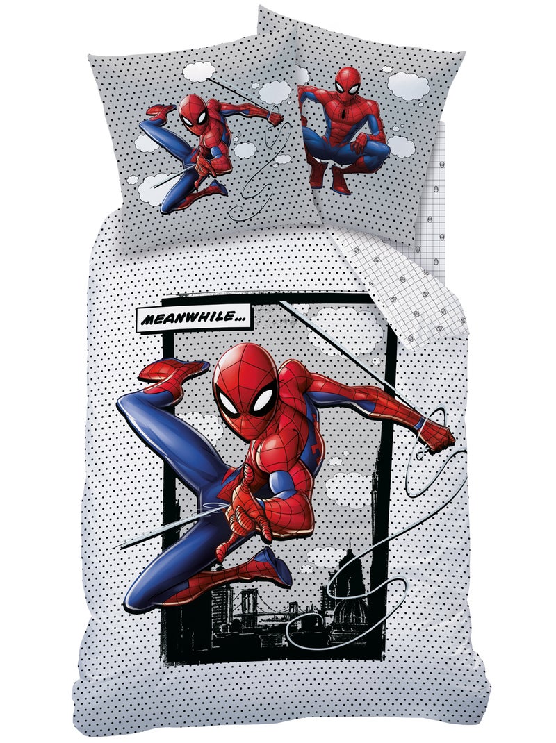Parure de lit 'Spider-Man' - 1 personne Blanc - Kiabi