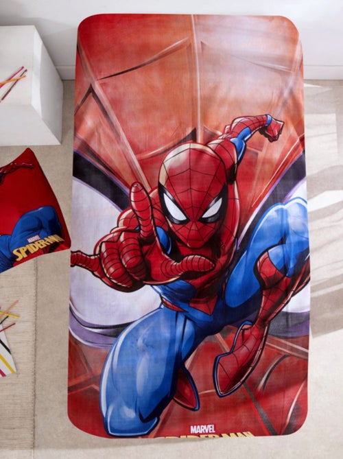 Parure de Lit Spiderman Enfant, 100% Coton Oeko Tex, Imprimée Réversible, Lit 1 place, MARVEL - Kiabi