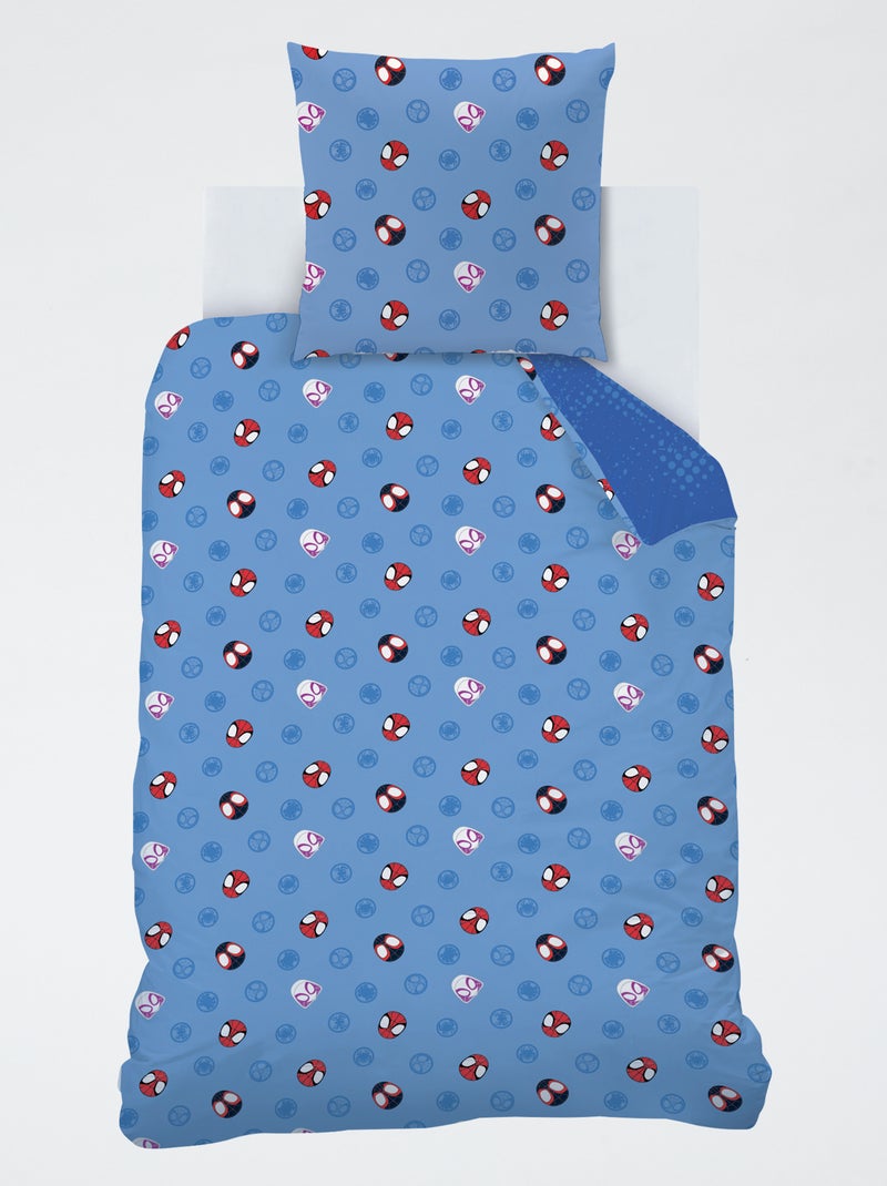 Parure de lit 'Spidey' - 1 personne Bleu - Kiabi