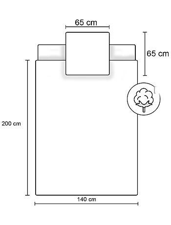 Parure de Lit Stitch Kiss Disney Enfant, 100% Coton Oeko-Tex, Imprimé Réversible, Lit 1 place