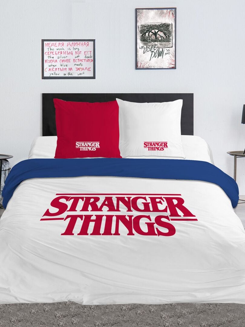 Parure de lit 'Stranger Things' - 2 personnes blanc - Kiabi