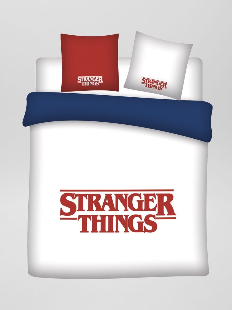 Parure de lit 'Stranger Things' - 2 personnes blanc - Kiabi