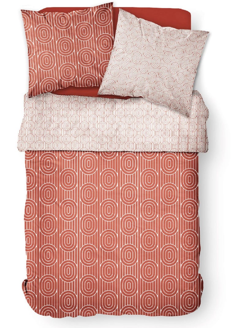 Parure de lit SUNSHINE ELINE Rouge - Kiabi