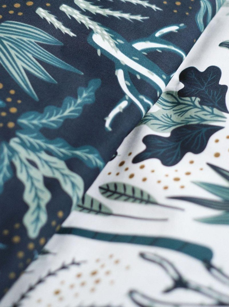 Parure de lit SUNSHINE FLORINE Bleu - Kiabi