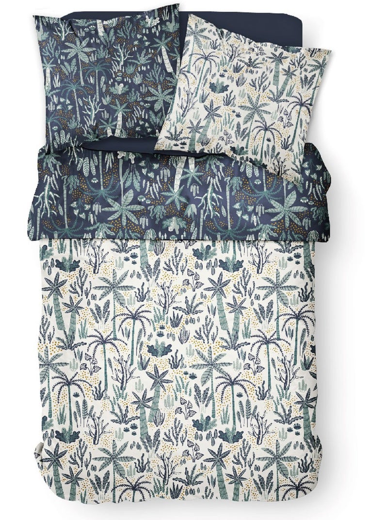 Parure de lit SUNSHINE FLORINE Bleu - Kiabi