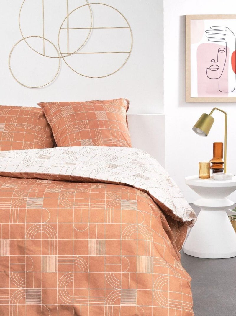 Parure de lit SUNSHINE HAZEL Orange - Kiabi