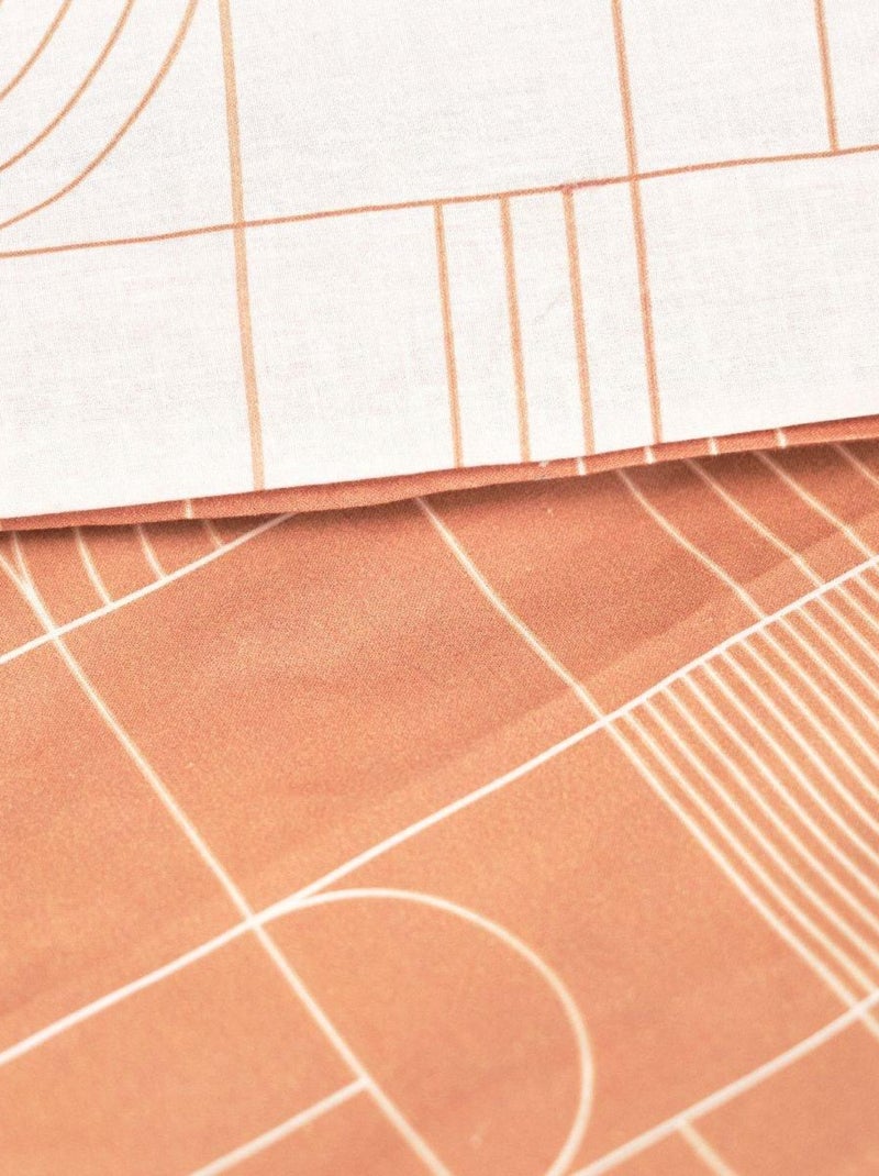Parure de lit SUNSHINE HAZEL Orange - Kiabi