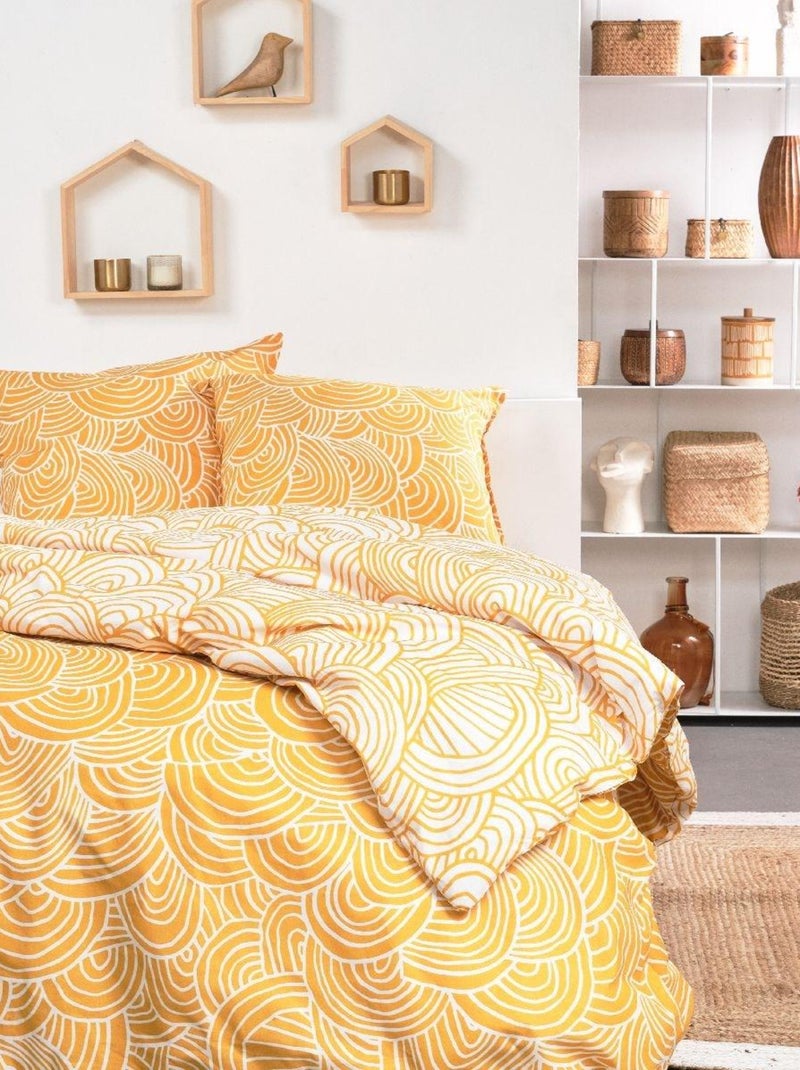 Parure de lit SUNSHINE LAUREN Jaune - Kiabi