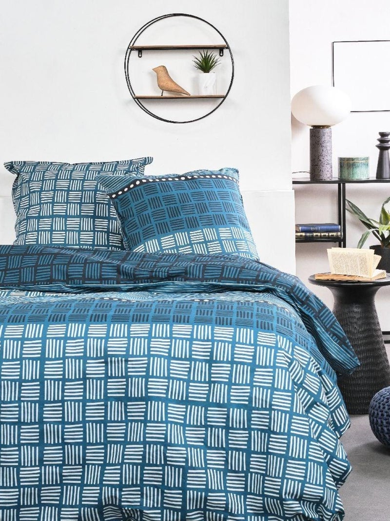 Parure de lit SUNSHINE ODILE Bleu - Kiabi