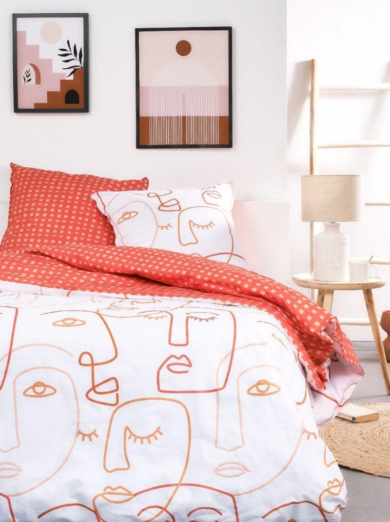 Parure de lit SUNSHINE OLIVIA Orange - Kiabi