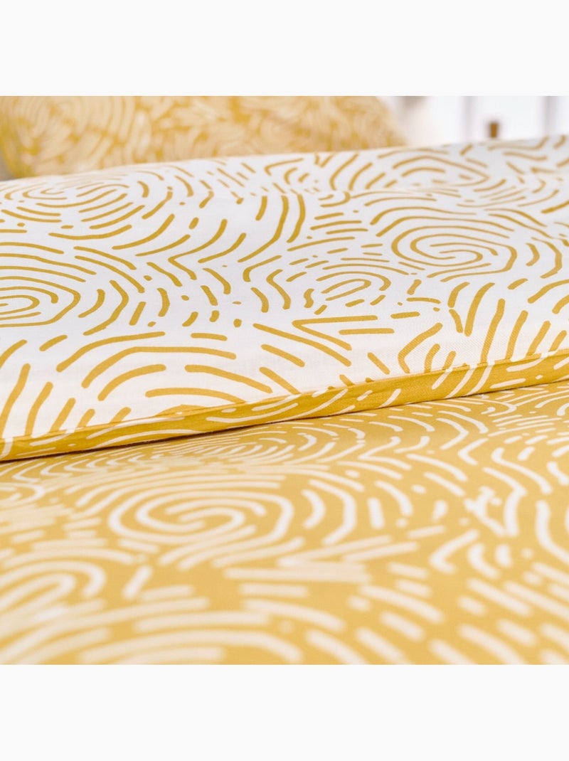 Parure de lit SUNSHINE SAM Jaune - Kiabi