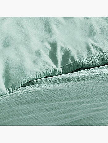 Housse de couette + 2 taies Gaze de coton Collection Couleurs