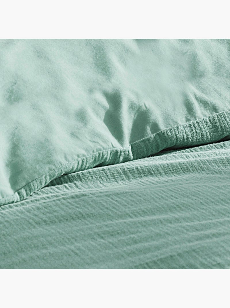 Parure de lit Tendance trend Vert Sauge - Kiabi