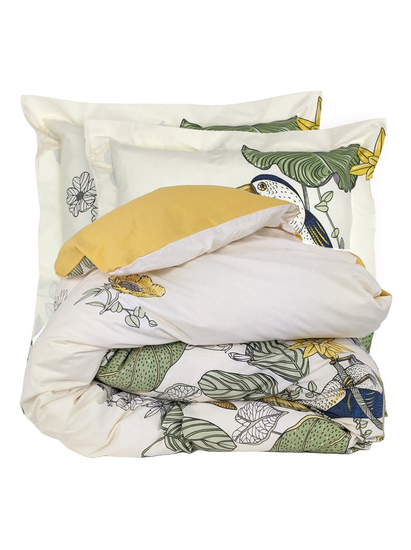 Parure de lit TOCO Taie 65x65 cm Vert - Kiabi