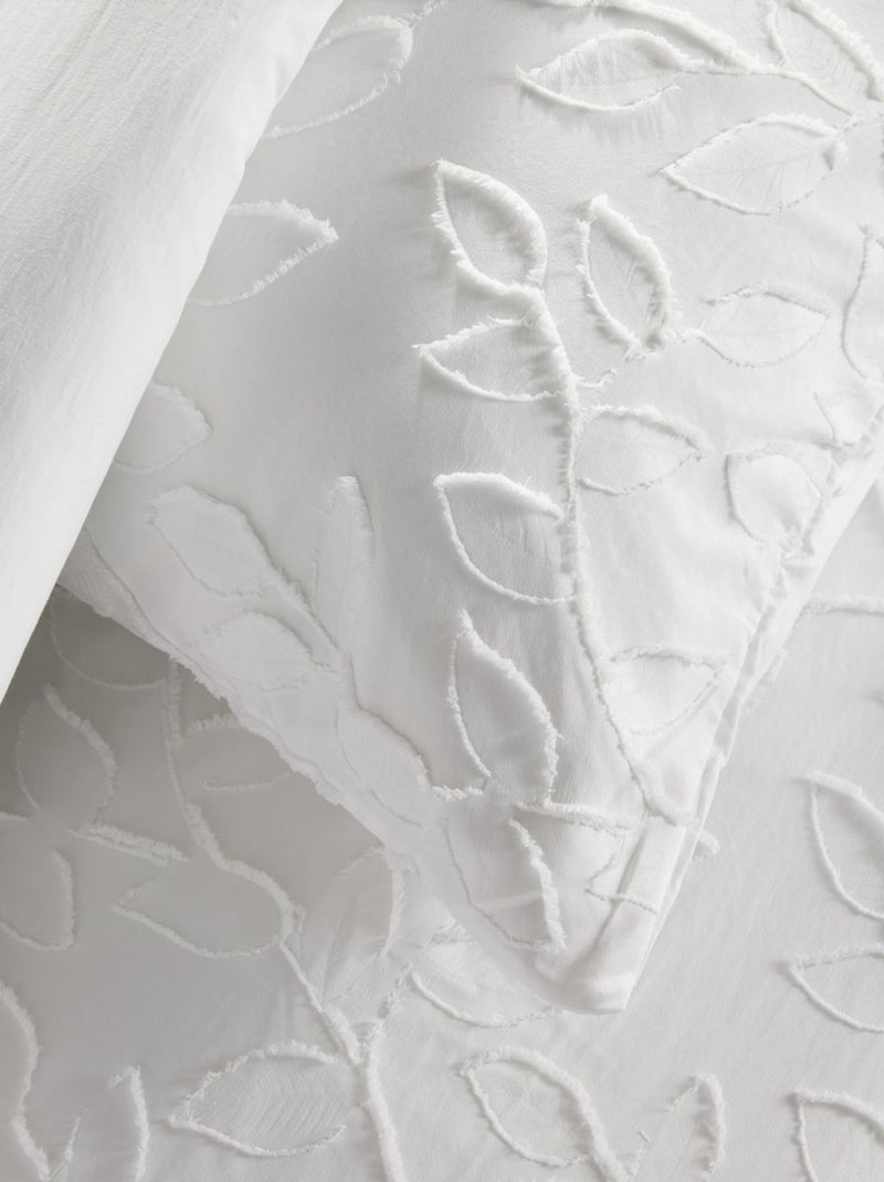 Parure de lit tufté Floral ESSENTIAL Blanc - Kiabi