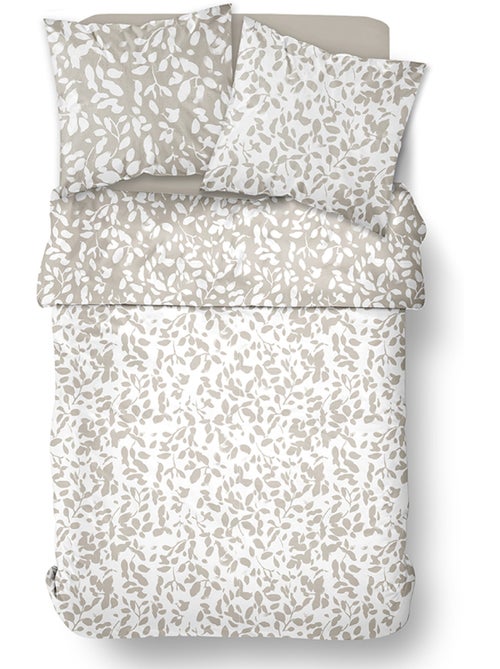 Parure de lit uni 1 personne imprimé + Drap Housse COCON - Kiabi Parure de lit uni 1 personne imprimé + Drap Housse COCON - Kiabi