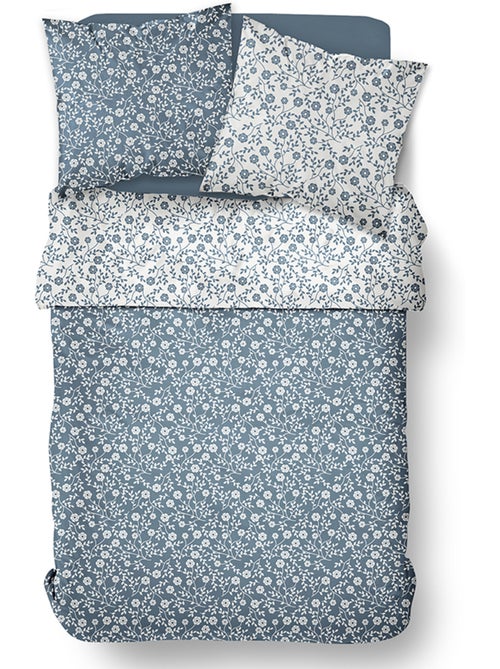 Parure de lit uni 1 personne imprimé + Drap Housse COCON - Kiabi Parure de lit uni 1 personne imprimé + Drap Housse COCON - Kiabi