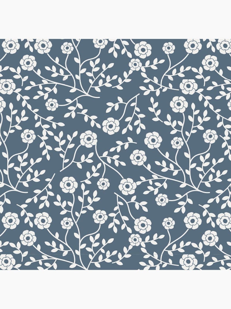 Parure de lit uni 1 personne imprimé + Drap Housse COCON Bleu - Kiabi