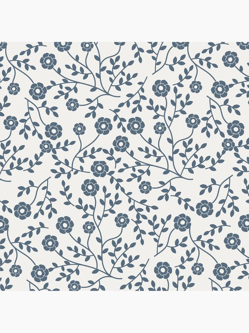 Parure de lit uni 1 personne imprimé + Drap Housse COCON Bleu - Kiabi