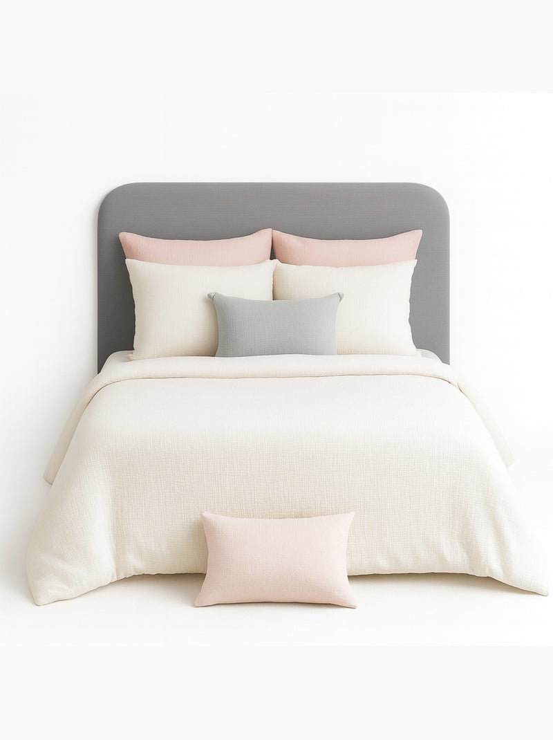 Parure de lit UNI Gaze de Coton Blanc - Kiabi