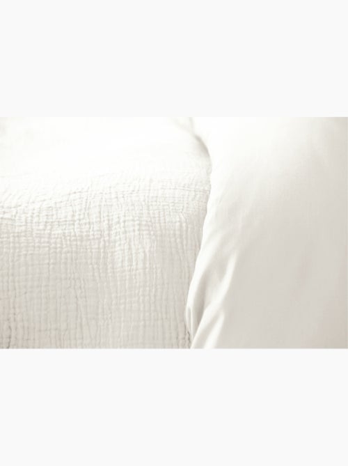 Parure de lit UNI Gaze de Coton - Kiabi