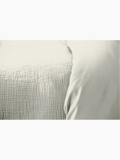 Parure de lit UNI Gaze de Coton - Kiabi Parure de lit UNI Gaze de Coton - Kiabi