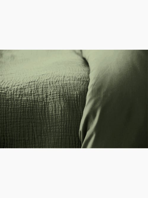 Parure de lit UNI Gaze de Coton - Kiabi