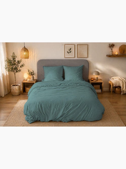 Parure de lit UNI Micro Lavée - Kiabi