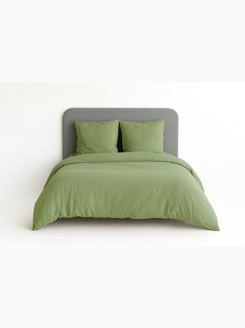Parure de lit UNI Micro Lavée - Kiabi