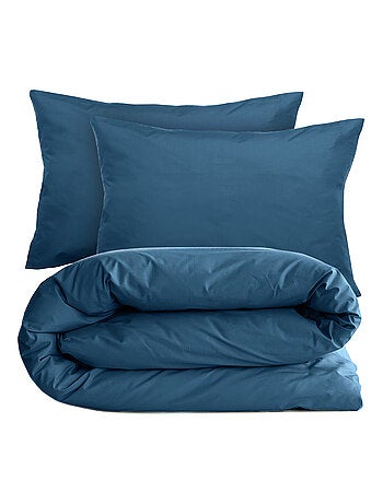 Parure de lit uni percale de coton MANOIR Taie 50x70 cm