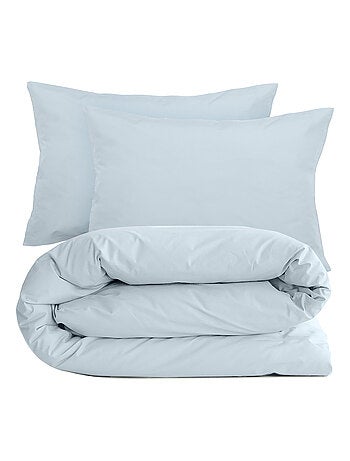 Parure de lit uni percale de coton MANOIR Taie 50x70 cm