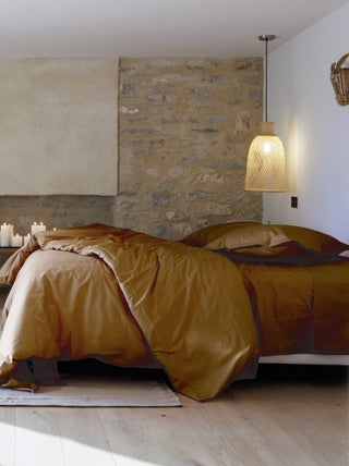 Parure de lit uni percale de coton MANOIR Taie 50x70 cm