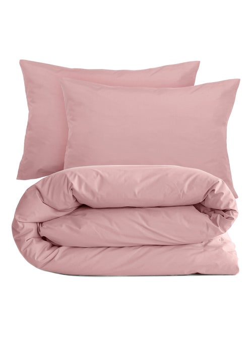 Parure de lit uni percale de coton MANOIR Taie 50x70 cm - Kiabi