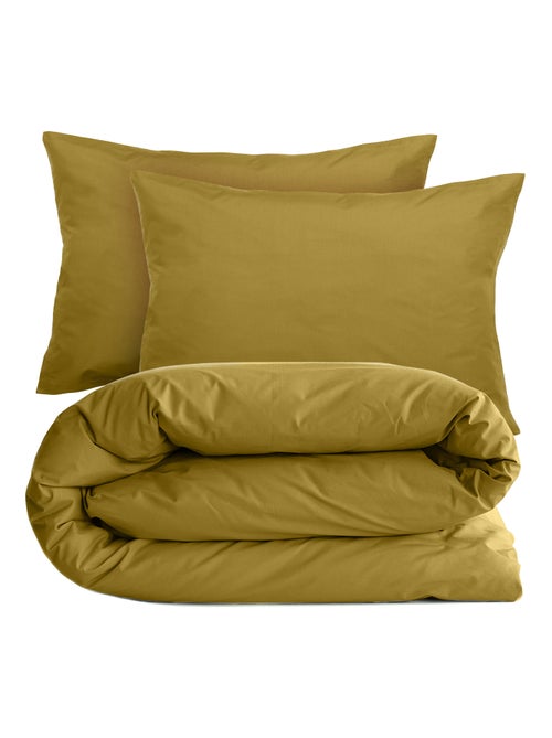 Parure de lit uni percale de coton MANOIR Taie 50x70 cm - Kiabi