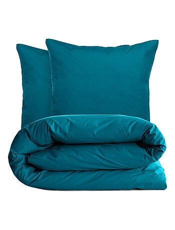 Parure de lit uni percale de coton MANOIR Taie 65x65 cm