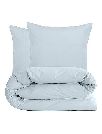 Parure de lit uni percale de coton MANOIR Taie 65x65 cm