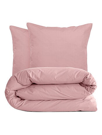 Parure de lit uni percale de coton MANOIR Taie 65x65 cm