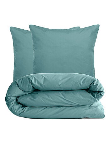 Parure de lit uni percale de coton MANOIR Taie 65x65 cm