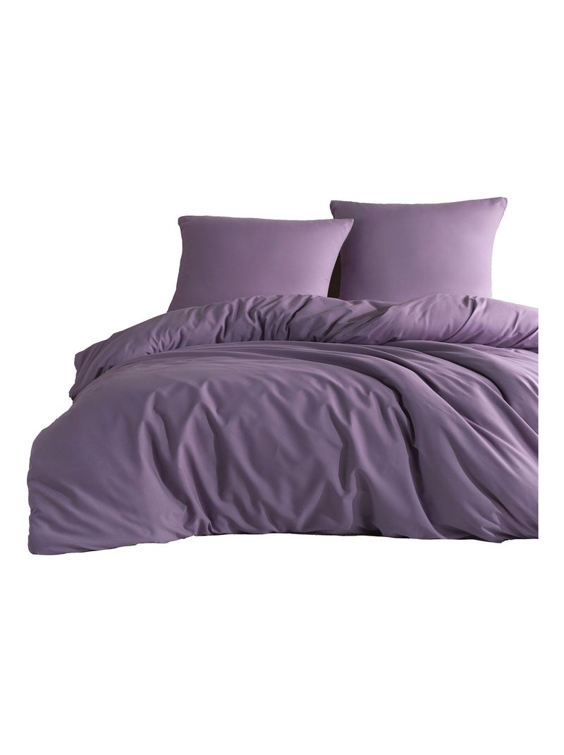Parure de lit UNI Violet - Kiabi