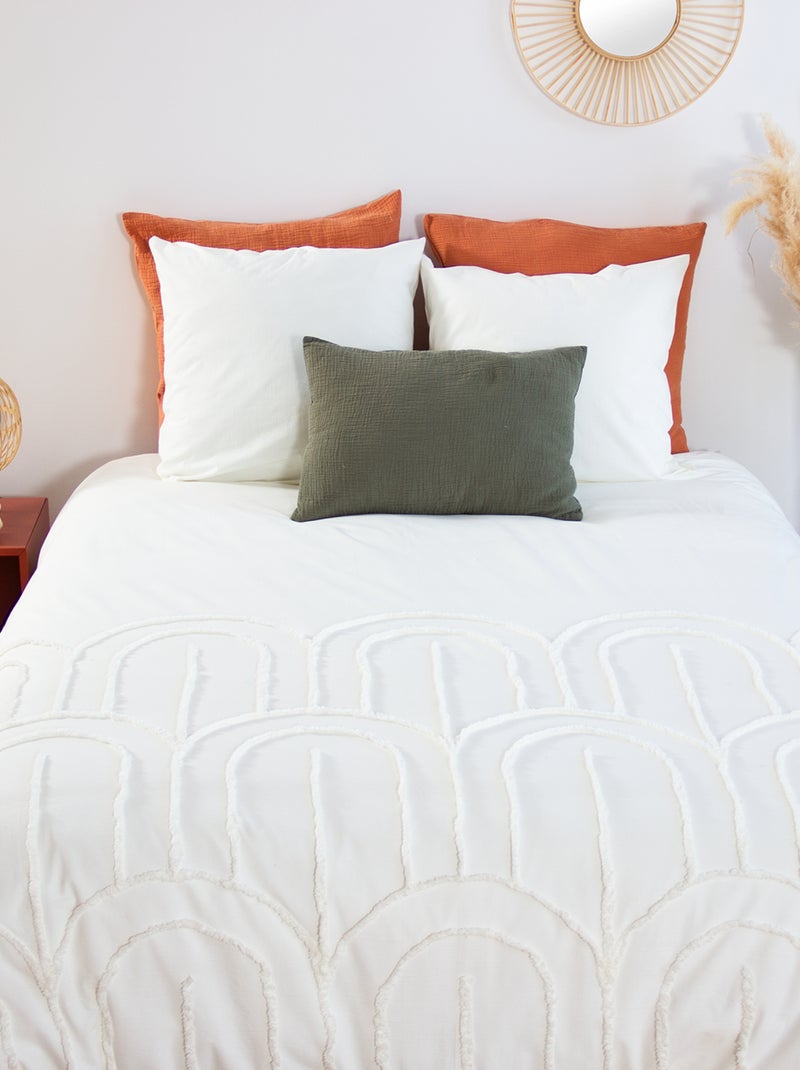 Parure de lit unie - 2 personnes Terracotta - Kiabi