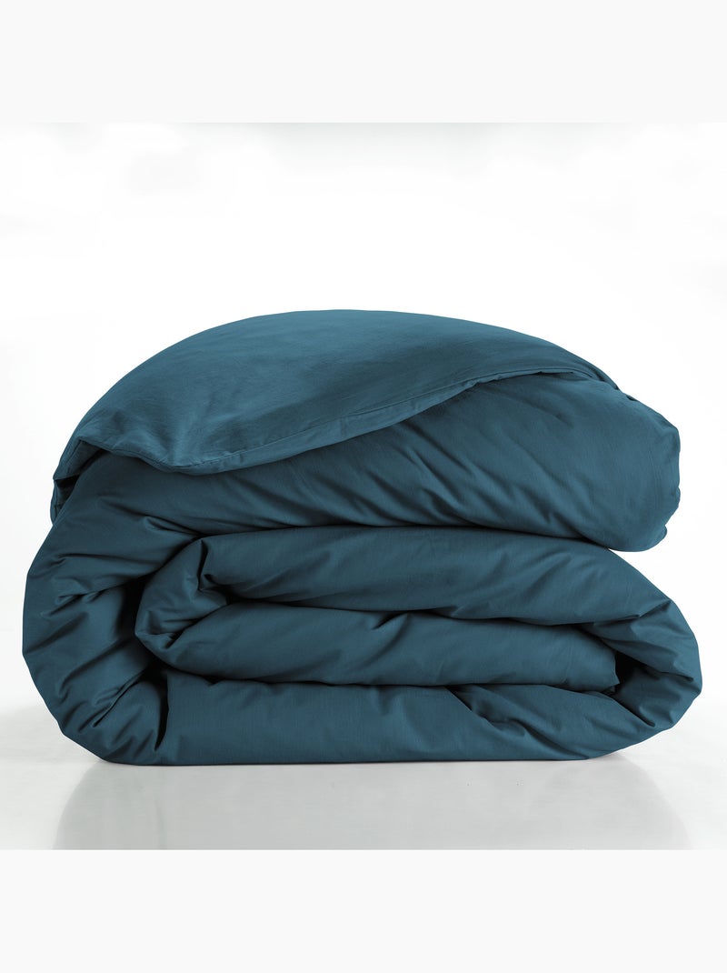 Parure de lit unie – 2 taies 63 x 63 cm incluses Bleu - Kiabi