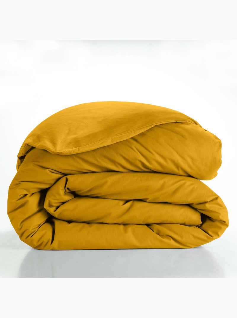 Parure de lit unie – 2 taies 63 x 63 cm incluses Curry - Kiabi