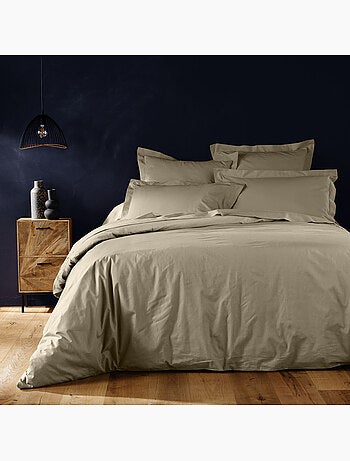 Parure de lit unie – 2 taies 63 x 63 cm incluses
