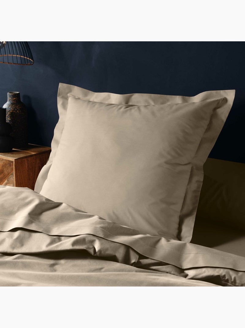 Parure de lit unie – 2 taies 63 x 63 cm incluses Sable - Kiabi