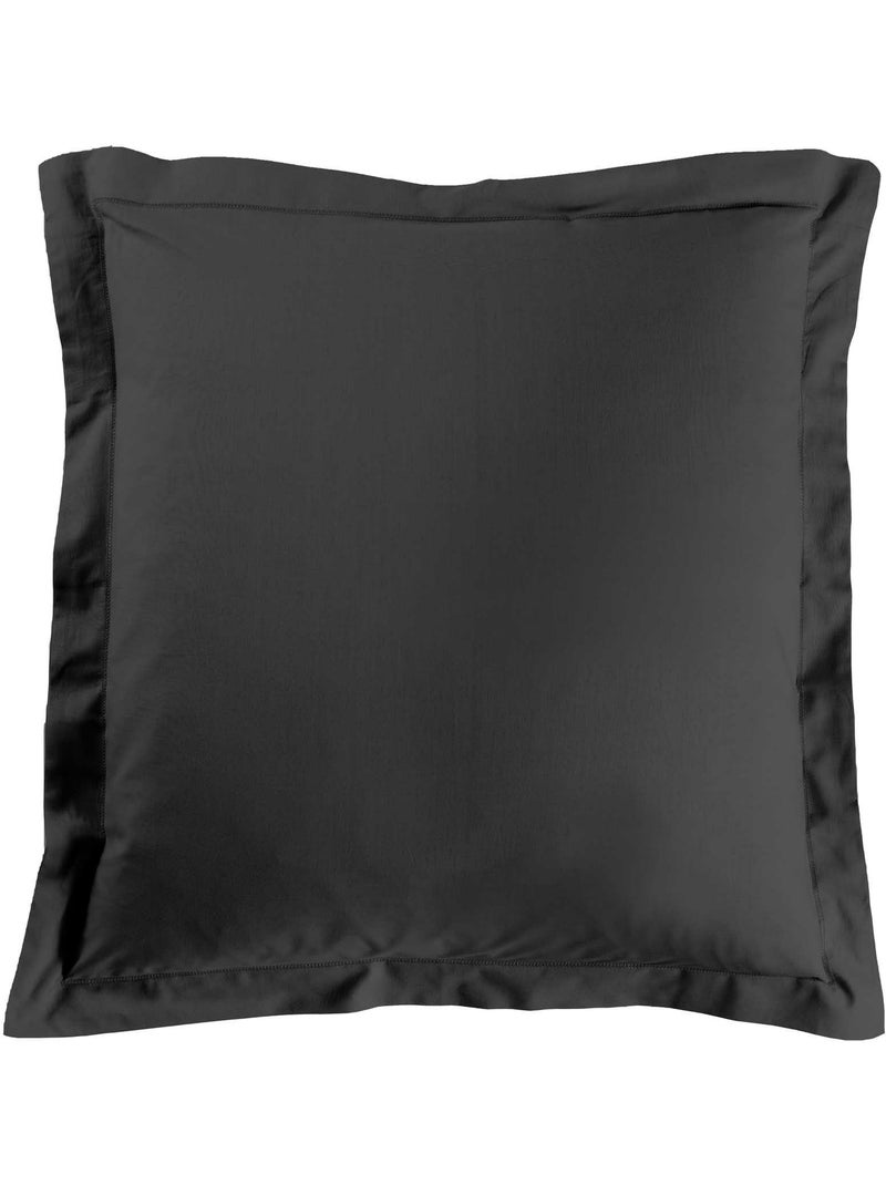 Parure de lit unie 57 fils – LINAÉ + 1 Taie Noir - Kiabi
