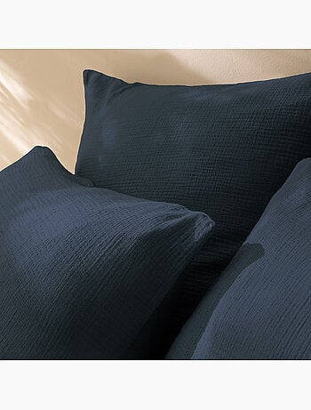 Parure de lit unie en coton, GAZE DE COTON