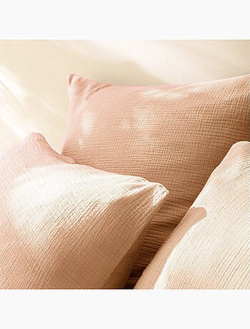 Parure de lit enfant unie en coton, GAZE DE COTON