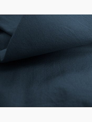 Parure de lit unie en coton taies rectangulaires à franges, COTON LAVÉ