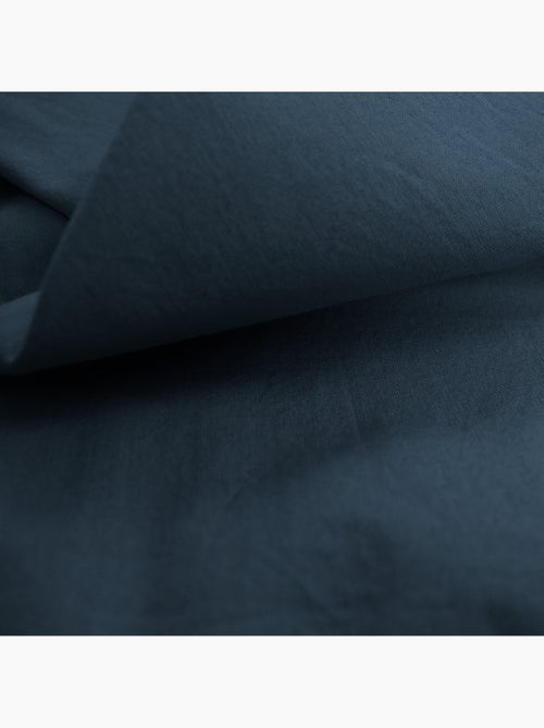 Parure de lit unie en coton taies rectangulaires à franges, COTON LAVÉ - Kiabi