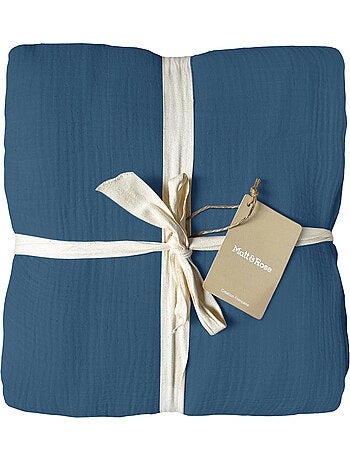 Parure de lit unie en coton Taies rectangulaires, GAZE DE COTON